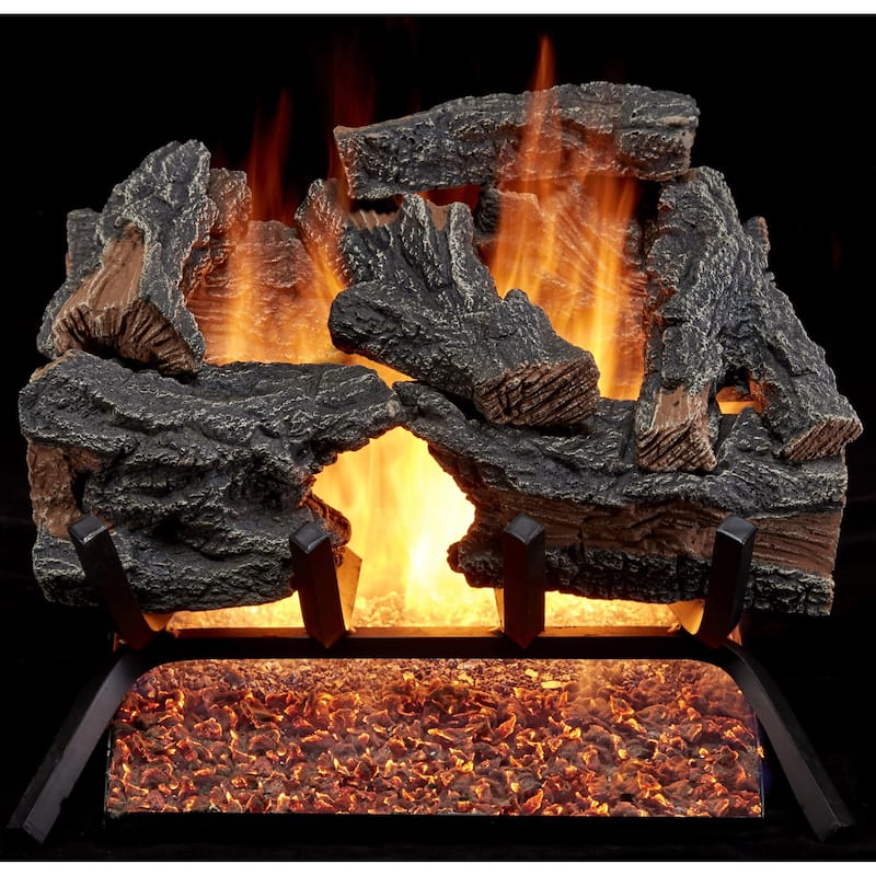 Duluth Forge CSW18HVL 45,000 BTU Natural Gas Log Set Fireplace with - Natural