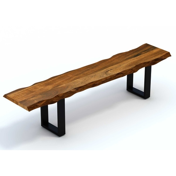 Acacia wood bench store