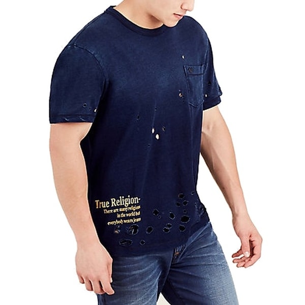 navy blue true religion shirt