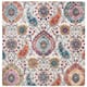 SAFAVIEH Madison Belle Vintage Paisley Pattern Area Rug - 8' x 8' Square - Cream/Multi