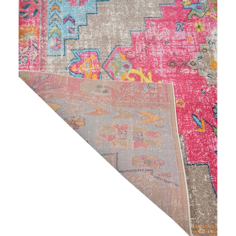Noori Rug Sapphire Distressed Delma Multicolor Area Rug