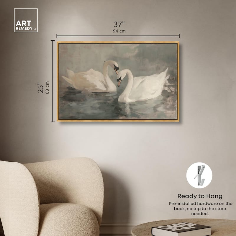 Ivory Idyllic Canvas by Art Remedy