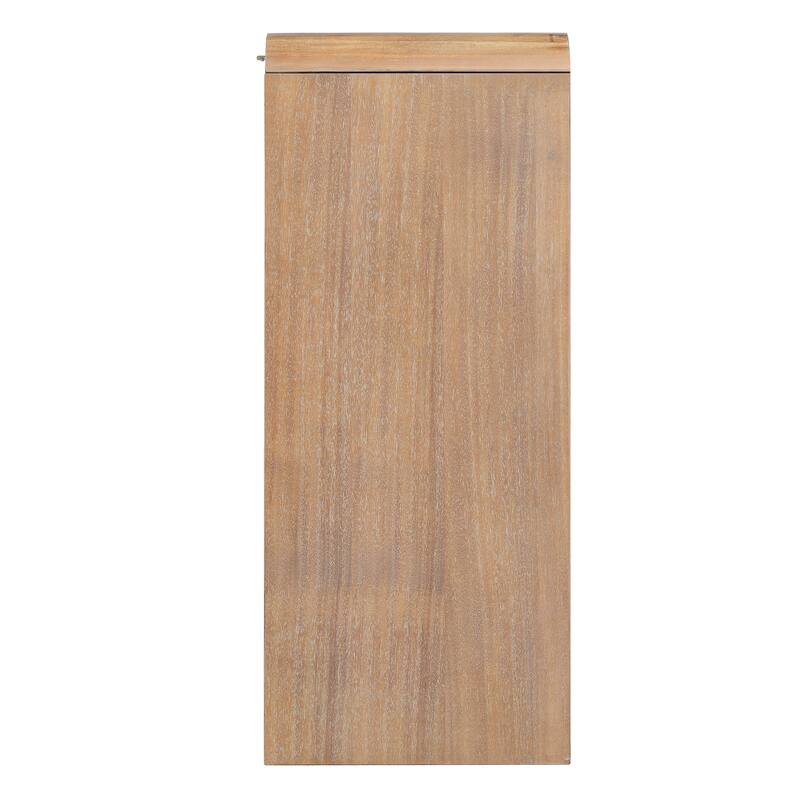 Christopher Knight Home - Alora Natural Acacia Console Table with 3 Drawers and Open Shelf for Living Room or Hallway Storage