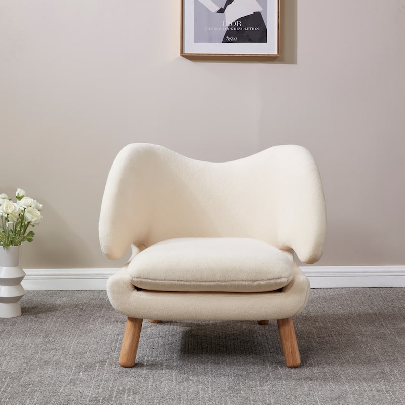 SAFAVIEH Couture Neljana Contemporary Accent Chair - 34 In. W x 30 In. D x 27 In. H - 34Wx30Dx27H