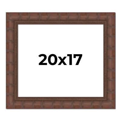 20x17 Frame Pewter Solid Wood Picture Frame Width 1.625 Inches | Interior Frame Depth 0.6875 Inches