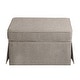preview thumbnail 135 of 152, Rectangle Chenille Upholstered Storage Ottoman