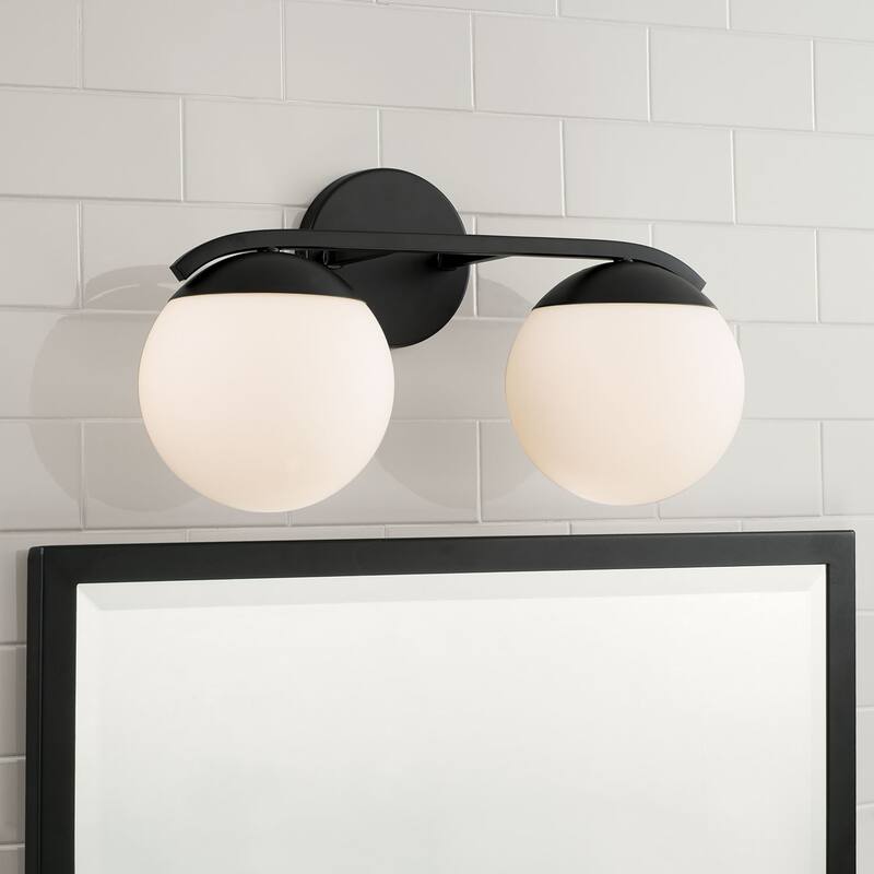 Oliver 2-Light Vanity - 17"W x 9.5"H x 8"E