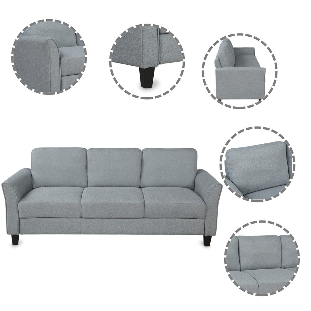 3 seater fabric lounge on sale