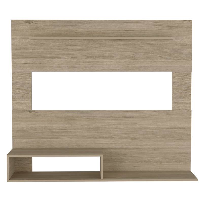 Floating Entertainment Center, Space For The TV´s up 55", Light Pine Finish