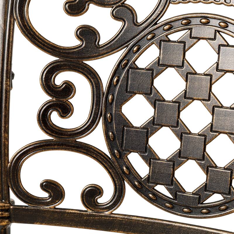 Christopher Knight Home - Abigail 7-Piece Outdoor Cast Aluminum Dining Set with Expandable Table and Swivel Chairs