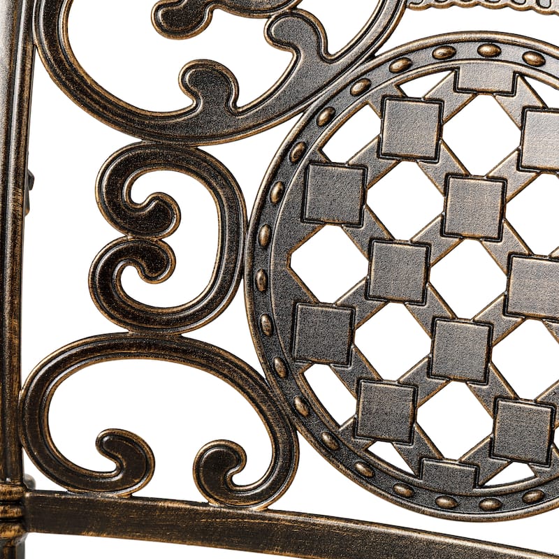 Christopher Knight Home - Set of 2 Modern Outdoor Metal Swivel Chair