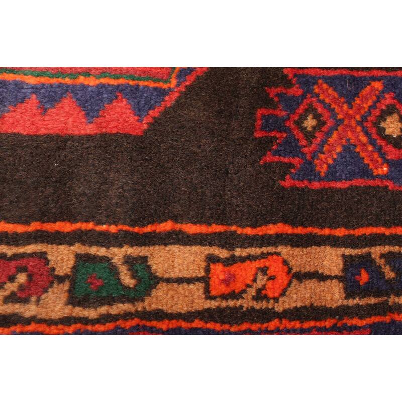 ECARPETGALLERY Hand-knotted Konya Anatolian Black Wool Rug - 4'3 x 6'9