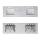 preview thumbnail 17 of 28, PROOX Bath Vanity Cultured Marble Counter Top Rectangle Porcelian Sink
