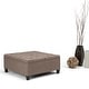preview thumbnail 91 of 168, WYNDENHALL Elliot Transitional Table Ottoman 36"w x 36"d x 16.5 "h - Fawn Brown