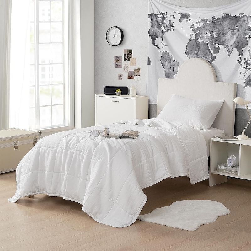 Dark Sky Reserve® - Bamboo Linen Comforter - Portugal Made - Pure White - King