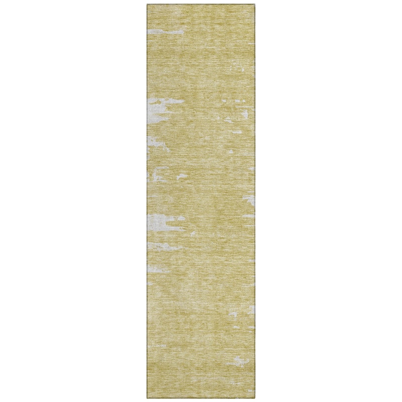 Machine Washable Indoor/ Outdoor Chantille Abstract Ombre Rug