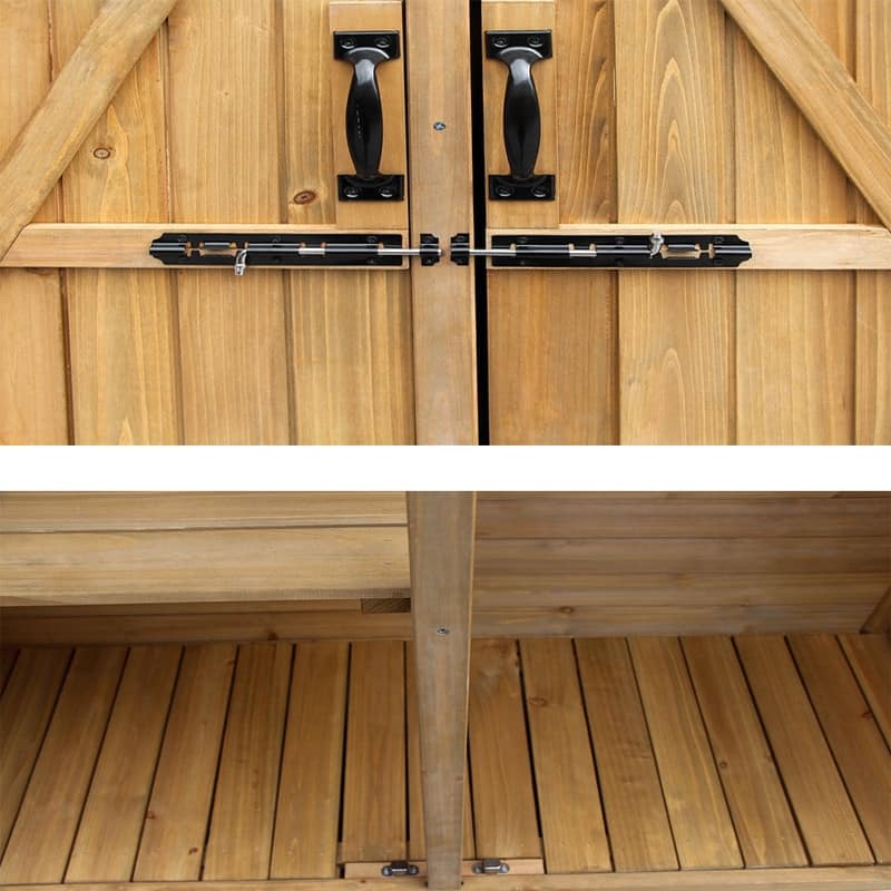 Fir Wood Shed Garden Storage Shed Outdoor Storage Cabinet