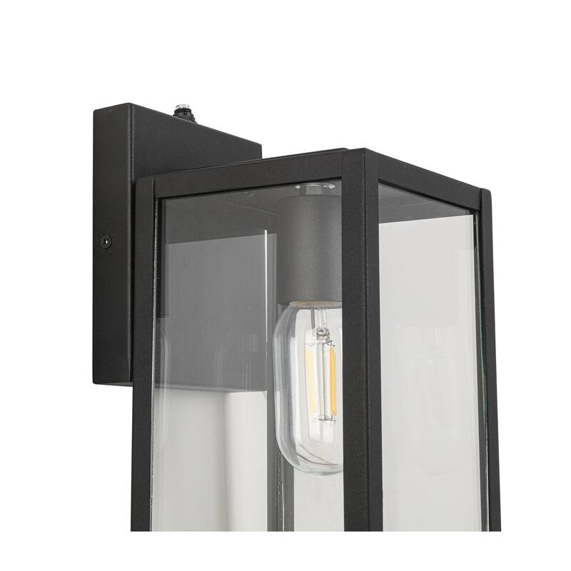 Black Waterproof Dusk to Dawn Sensor Outdoor Wall Light
