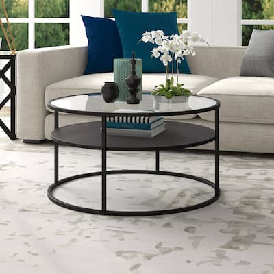 Ada 32" Wide Round Coffee Table