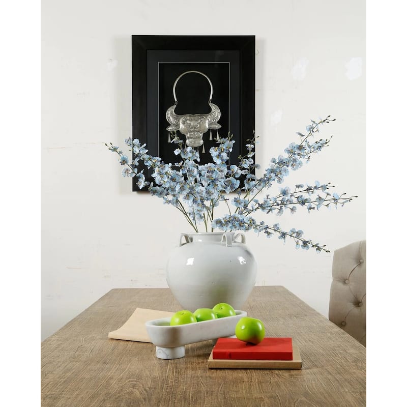 Artissance 14 in. Tall Off White Porcelain Clara Vase with Four Handles