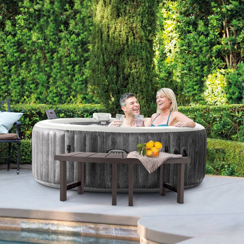 Intex 28514E 2 Medium PureSpa Accessories Benches, Compatible w/ 4 Person Spas - 14.81