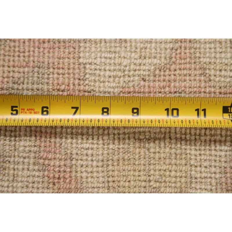 Vegetable Dye Oushak Oriental Large Rug Handmade Wool Carpet - 10'2"x 13'7"