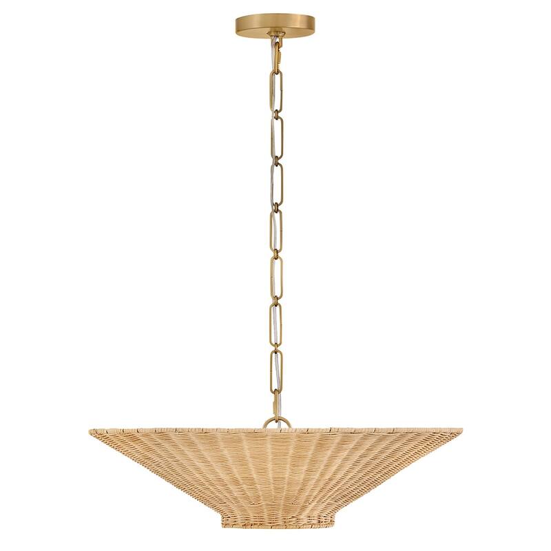Hinkley Lighting 48457 Delia 4 Light 24" Wide LED Pendant with Wicker
