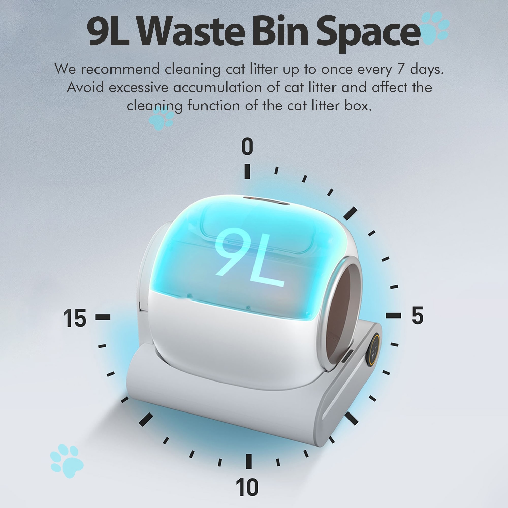 Smart Self cleaning Cat Litter Box for Multiple Cats Support App Control
