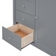preview thumbnail 40 of 38, Full Size Wood Loft Bed With Built-in Wardrobes, Cabinets and Drawers for Bedroom