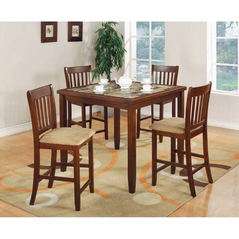 Smidt Tan and Cherry 5-piece Dining Set