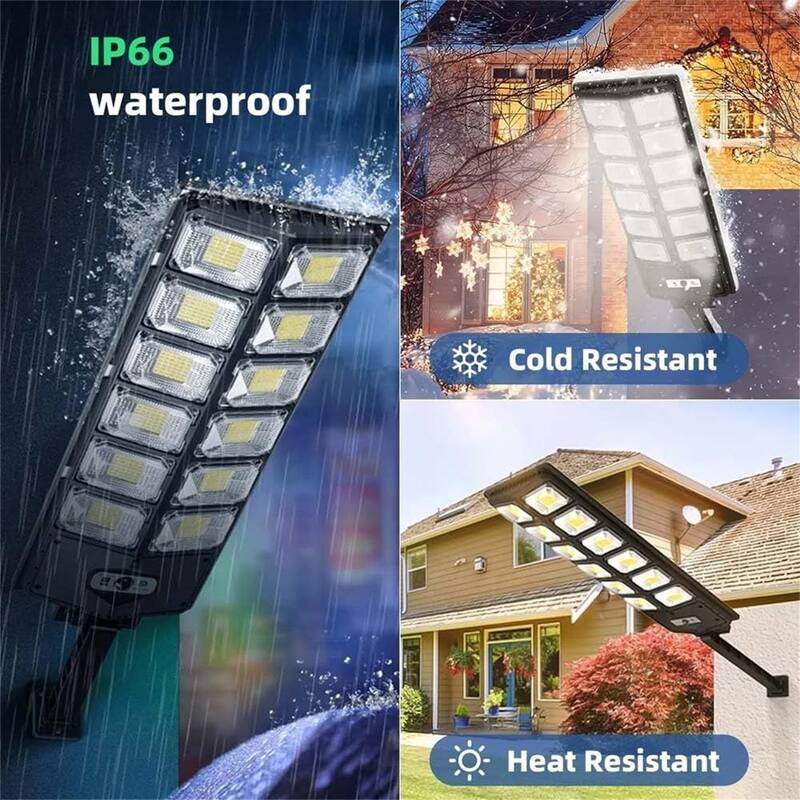 2-Pack of 800W Ultra Bright Solar Street Lights