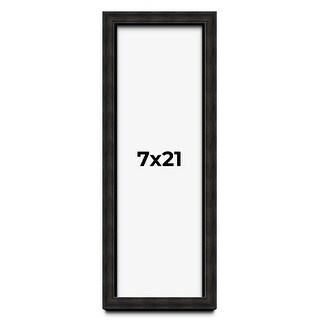 7x21 Shadow Box Black Rustic Barnwood Display Frame | 1.125 Inch Deep ...