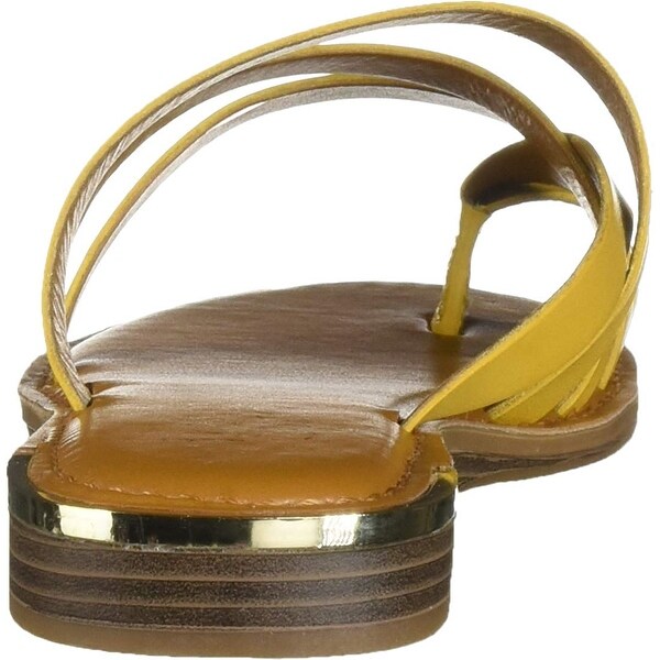 franco sarto one band flat leather sandals