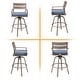 preview thumbnail 17 of 44, Outdoor Aluminum Swivel Patio Bar Stools with Sunbrella Fabric Cushion