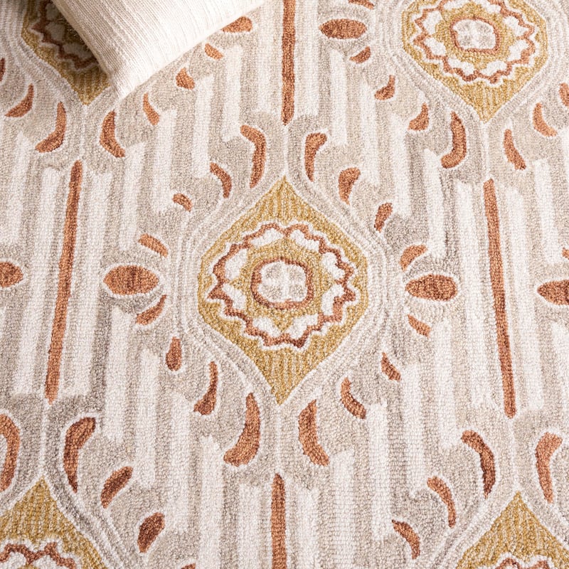 SAFAVIEH Handmade Pine Rania Contemporary Wool Rug