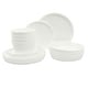 preview thumbnail 3 of 18, Gibson Home Modern Opal 16 Piece Glass Chip Resistant Dishes Double Plates and Bowls Lightweight Dinnerware Set