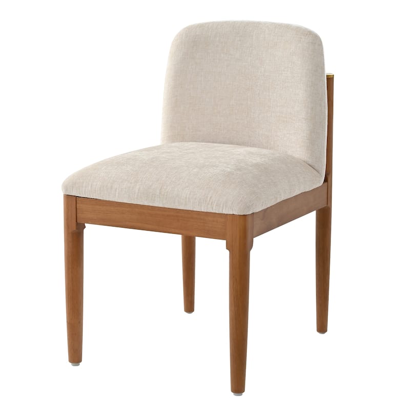 Christopher Knight Home - Modern Rubberwood Dining Chairs with Woven Rope Backrest