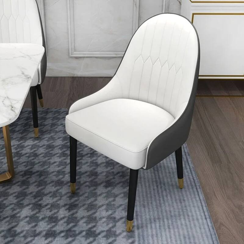 set of 2 Modern PU Leather Dining Chairs
