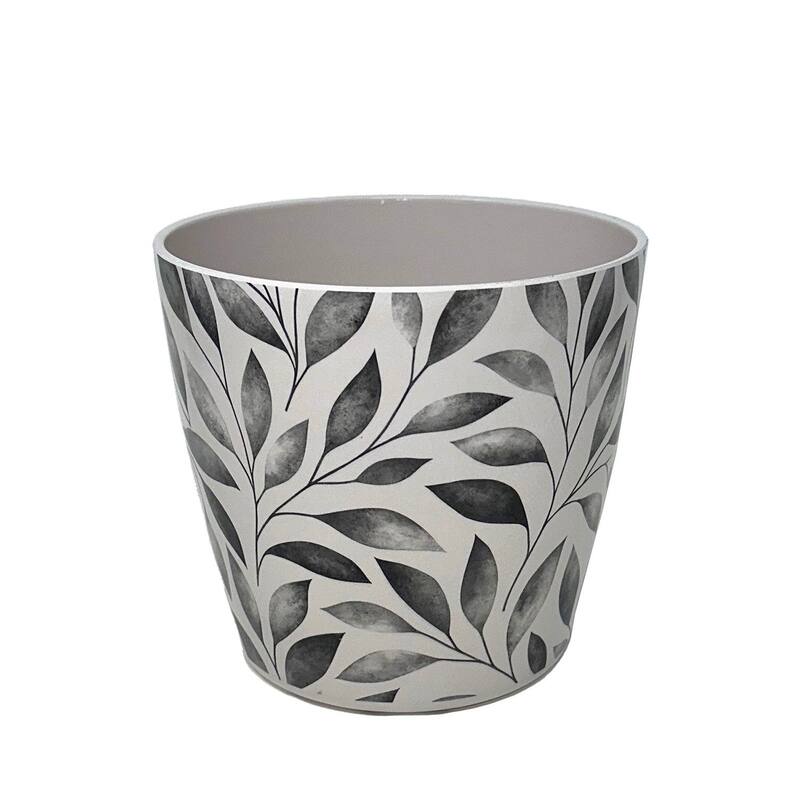 7" Round Self-Watering Indoor/Outdoor Bamboo Pots
