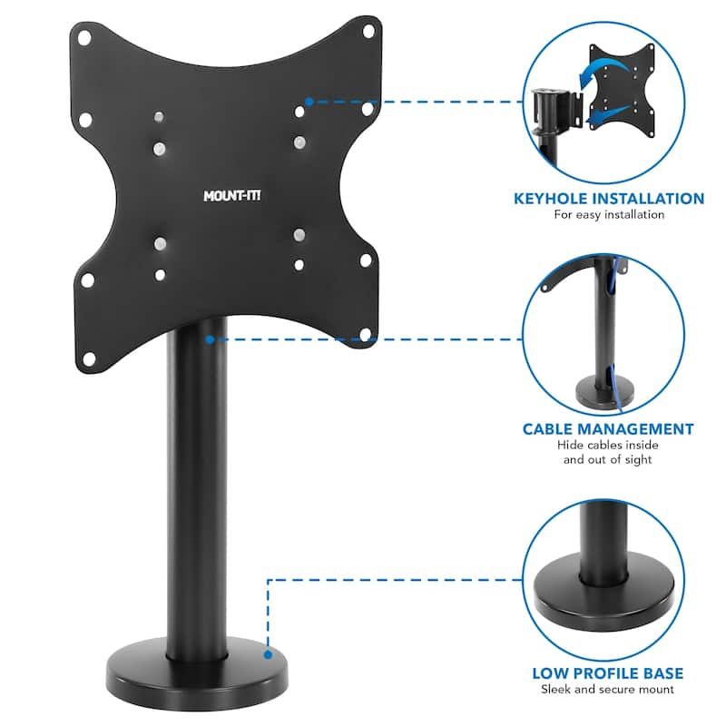 Mount-It! Bolt Down Stand for Flat Screen TVs