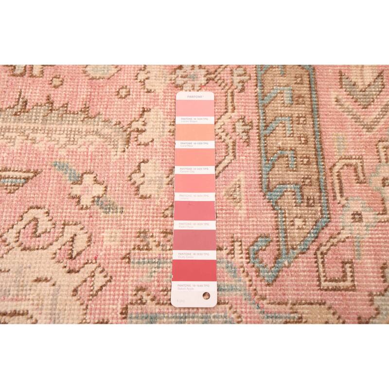 ECARPETGALLERY Hand-knotted Antalya Vintage Pink Wool Rug - 9'9 x 12'5