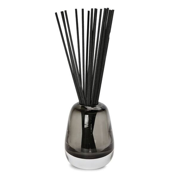 slide 2 of 9, Grey Tinted Glass Reed Diffuser Zen Tea Scent Grey Tinted