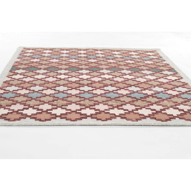 Erin Gates by Momeni Abbott Diamond Trellis Hand Tufted Wool Area Rug