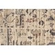 preview thumbnail 5 of 6, Huron Modern Abstract Rug, Charcoal/Natural Tan, Area Rug