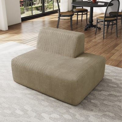 Modern Chaise Lounge Indoor Corduroy Sofa