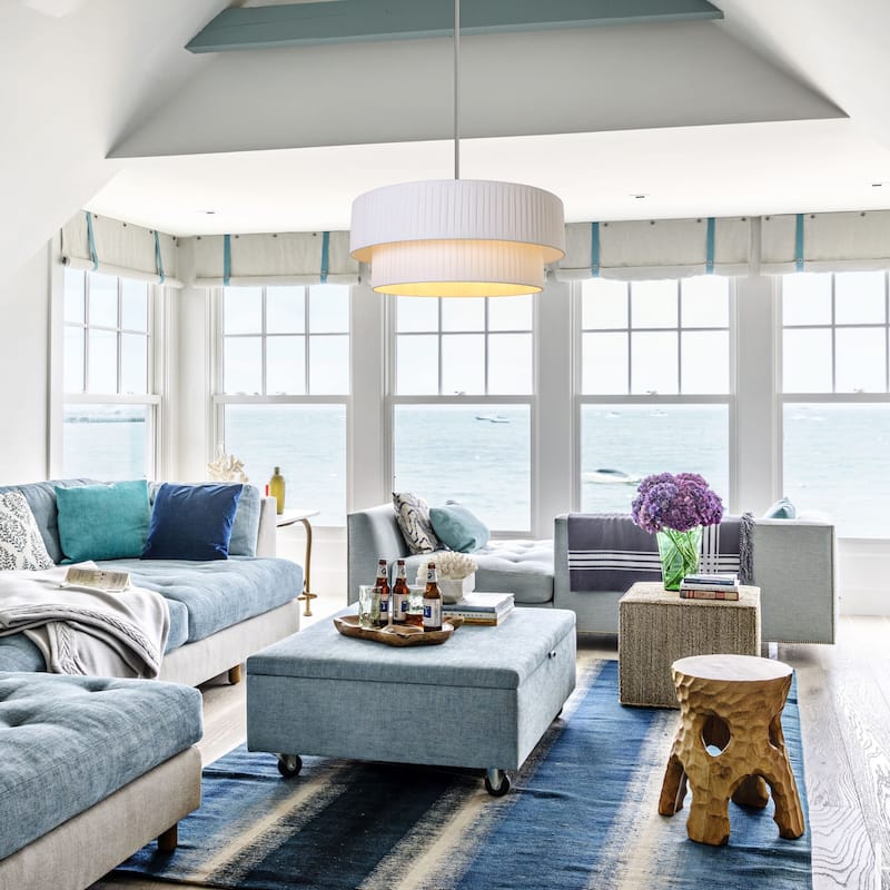 Modern 3-Light Drum Chandelier Fabric Shade Ceiling Hanging Pendant