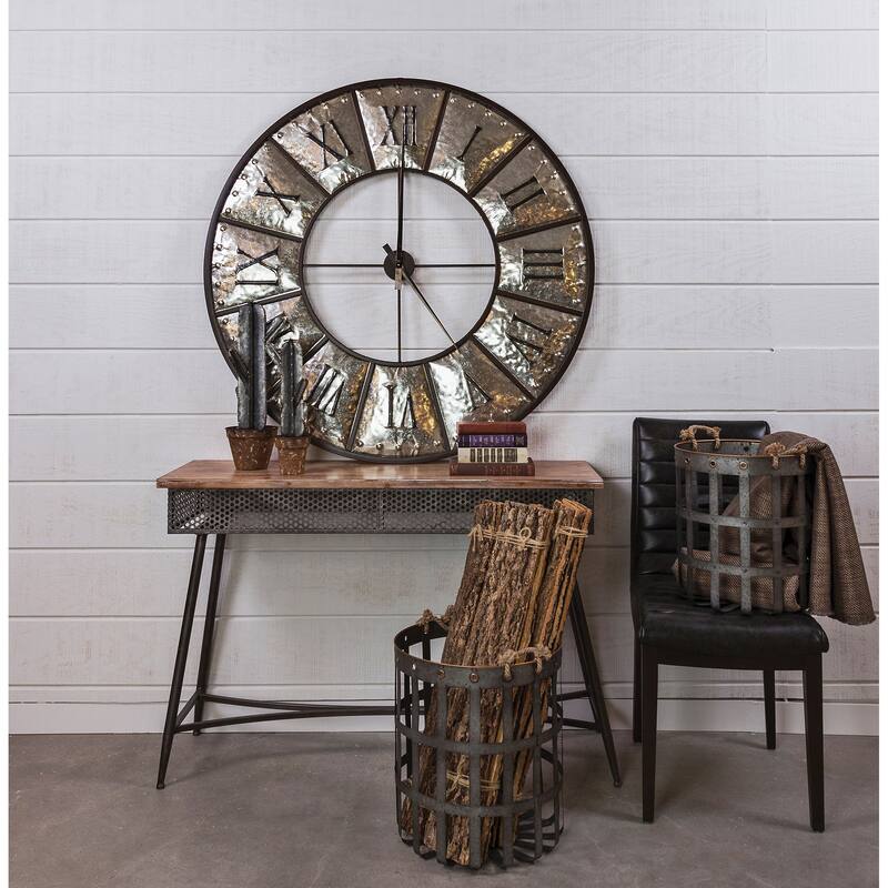 Elk Home Perf Dark Bronze Wood 47 Inch Wide Console Table