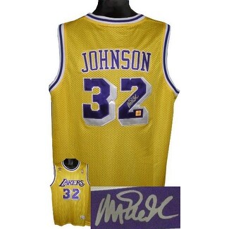 magic johnson signed jersey