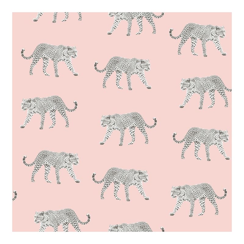 ESTA Home Prowl Pink Jaguars Wallpaper - 20.9 x 396 x 0.025