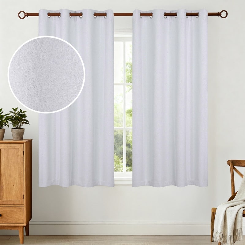 Superior Neal 100% Blackout Grommet Curtains, Set of 2 Panels